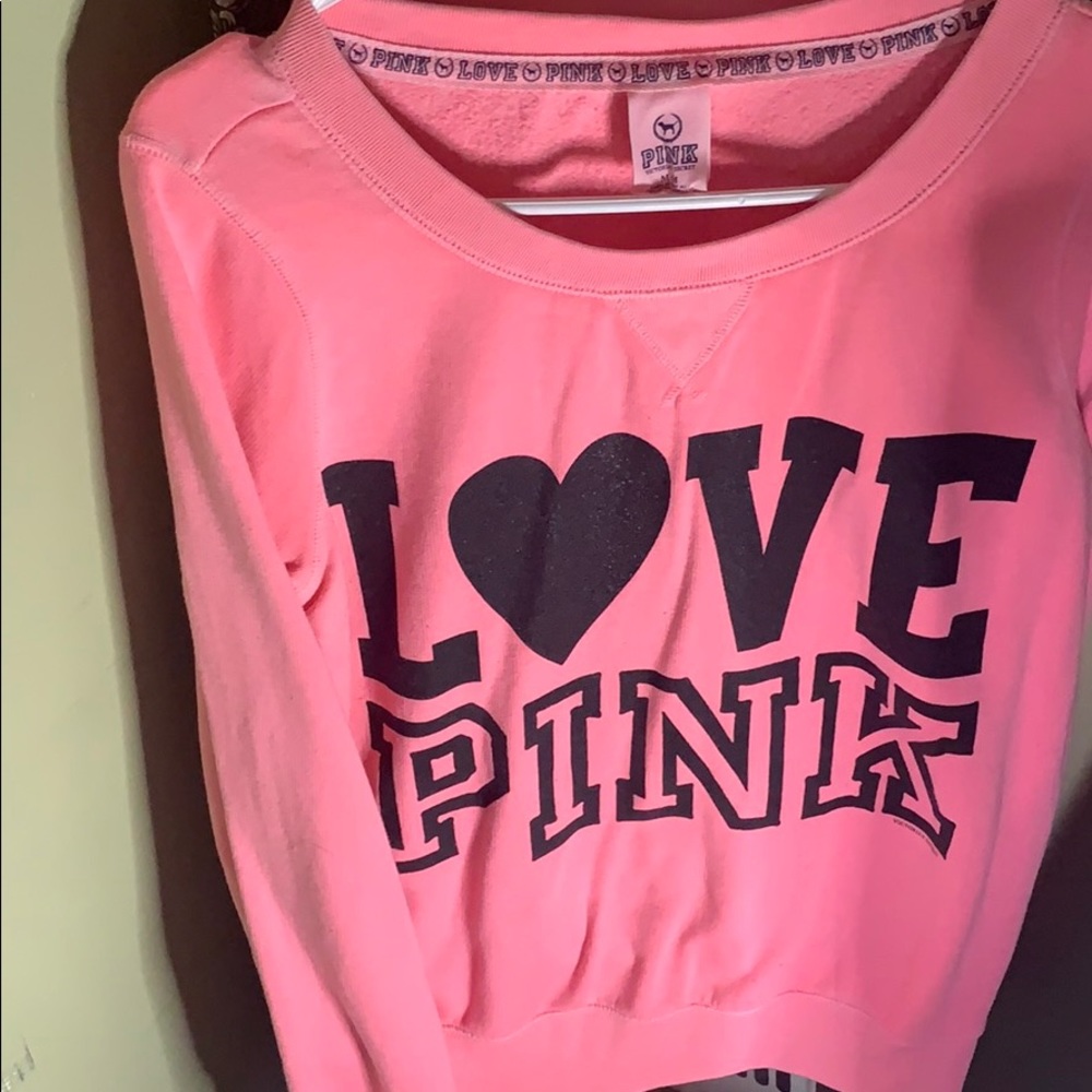 Victoria’s Secret pink sweatshirt